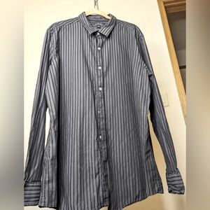 Marc Anthony Black & Grey Long Sleeve Dress Shirt Size XXL ***NWOT***